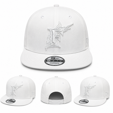 Florida Marlins All-White 9FIFTY Snapback