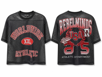 Worldwide Athletic Mesh Crop T-Shirt