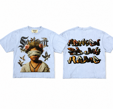Subject” Graphic T-Shirt – Light Blue