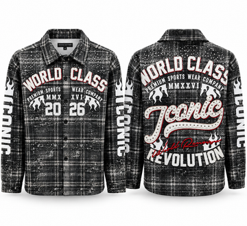 WORLD CLASS Iconic Revolution Plaid Shirt – Black & White