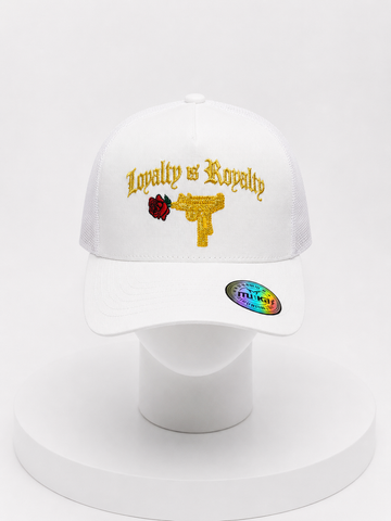 Loyalty Is Royalty Camo Trucker Hat
