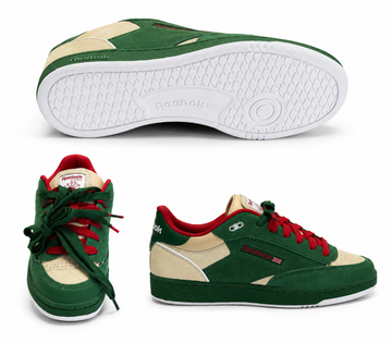 Reebok Classic Green & Cream Suede Sneaker