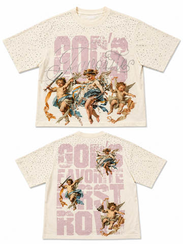 God’s Favorite Rhinestone Graphic T-Shirt