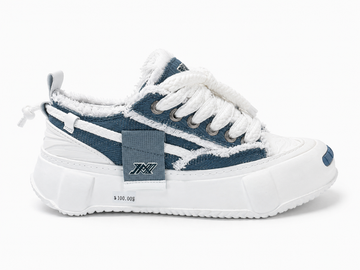 Blue Denim Platform Sneaker