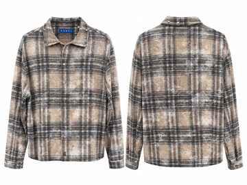 Rebel Rhinestone Plaid Button-Up Shirt