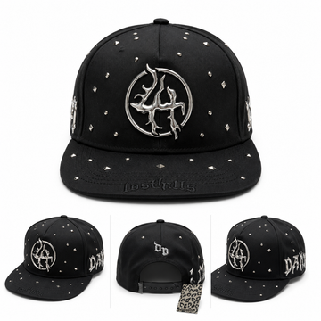 Lost Hills Studded Snapback – Black