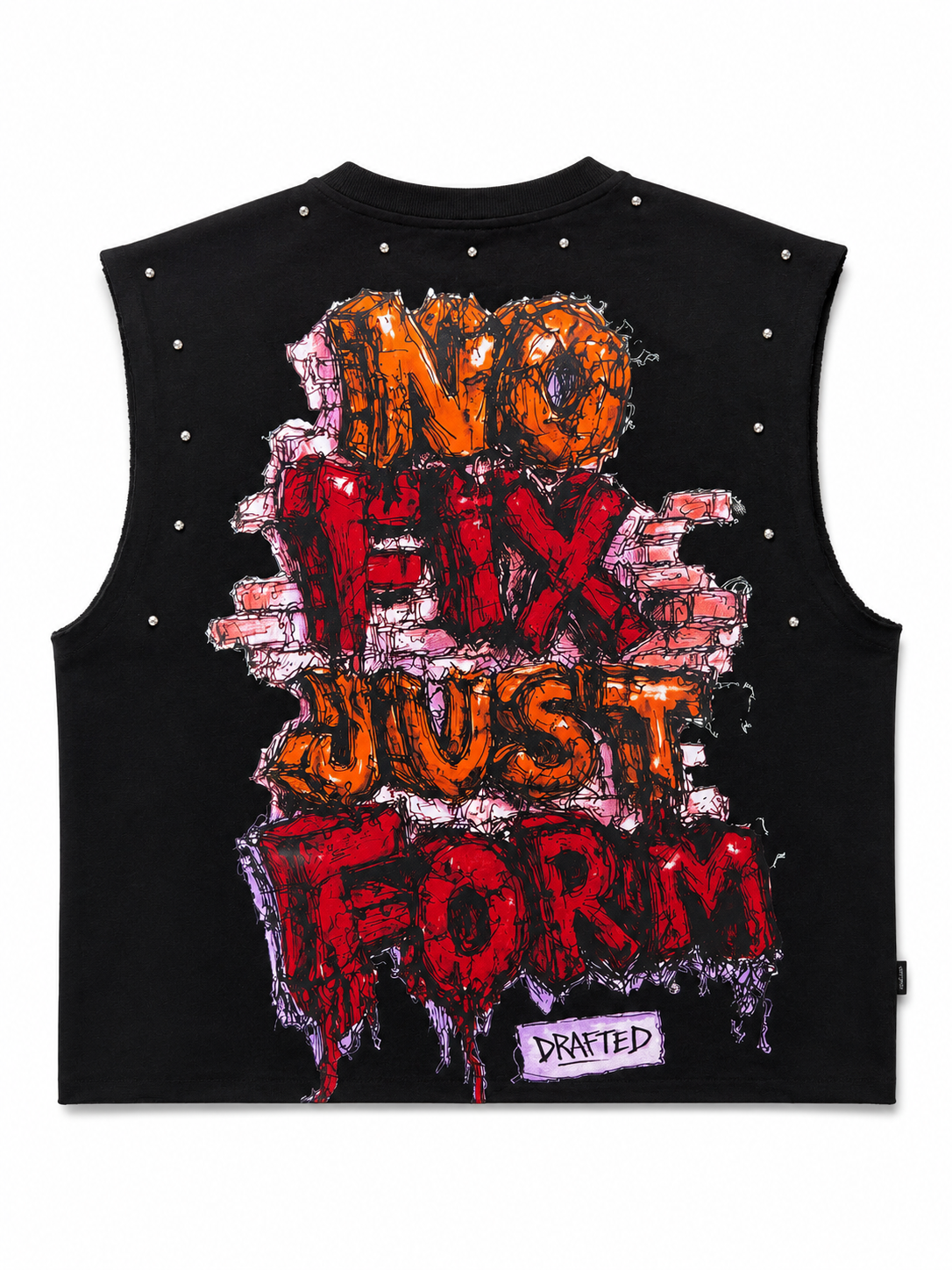 No Risk, Just Reform Graphic Sleeveless Tee – Black
