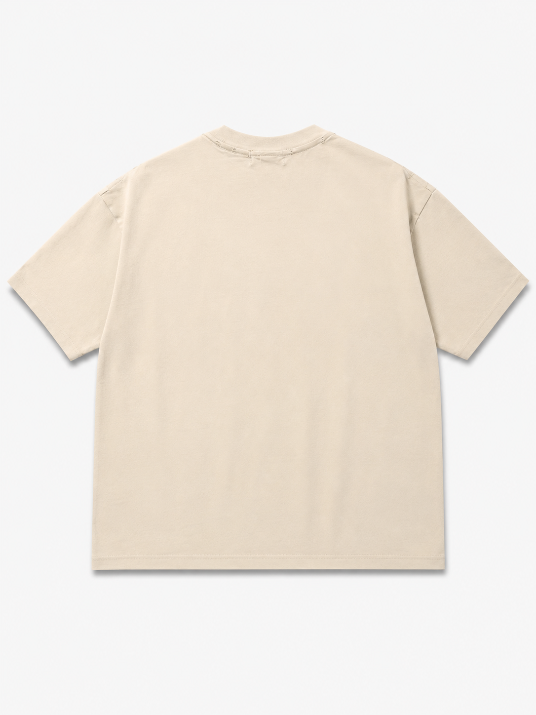 ONEMORE “Play More” Graphic Distressed T-Shirt – Cream