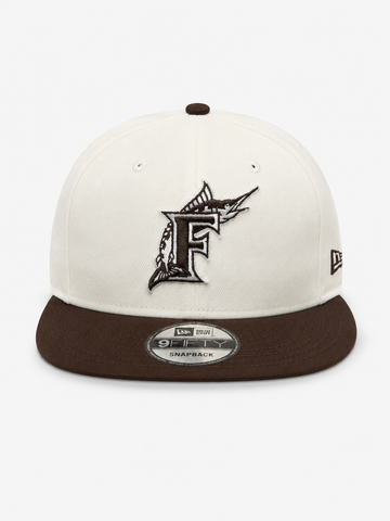 Florida Marlins Cream & Brown 9FIFTY Snapback