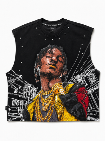 No Risk, Just Reform Graphic Sleeveless Tee – Black
