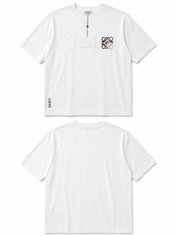 LOEWE Embroidered Logo Oversized T-Shirt – White