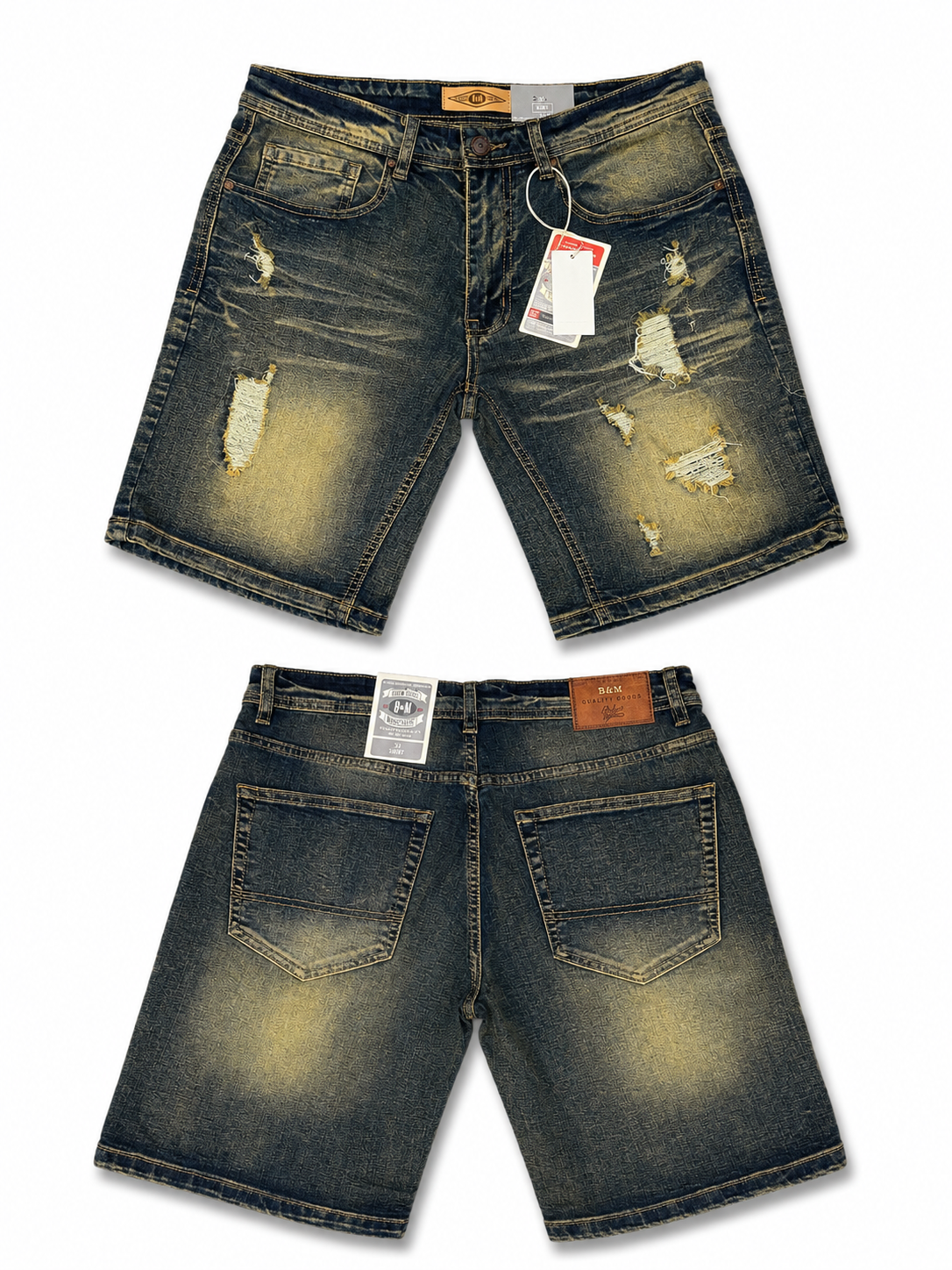 Vintage Distressed Denim Shorts