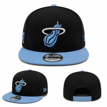 Miami Heat Black & Carolina Blue 9FIFTY Snapback