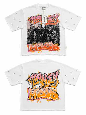 Money Massa Graphic Oversized T-Shirt – White