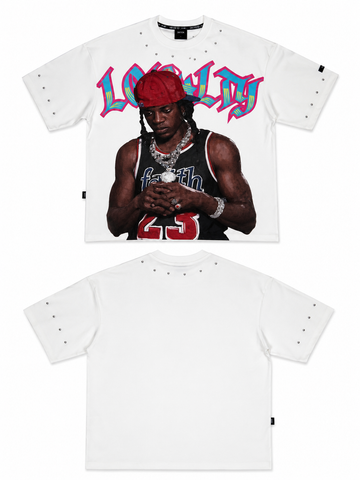 Loyalty Graphic Rhinestone T-Shirt