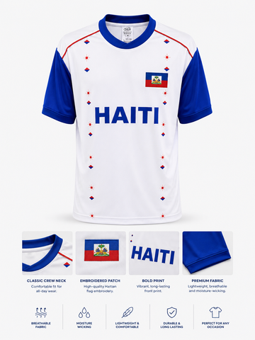 Haiti Heritage Performance Jersey – White Edition